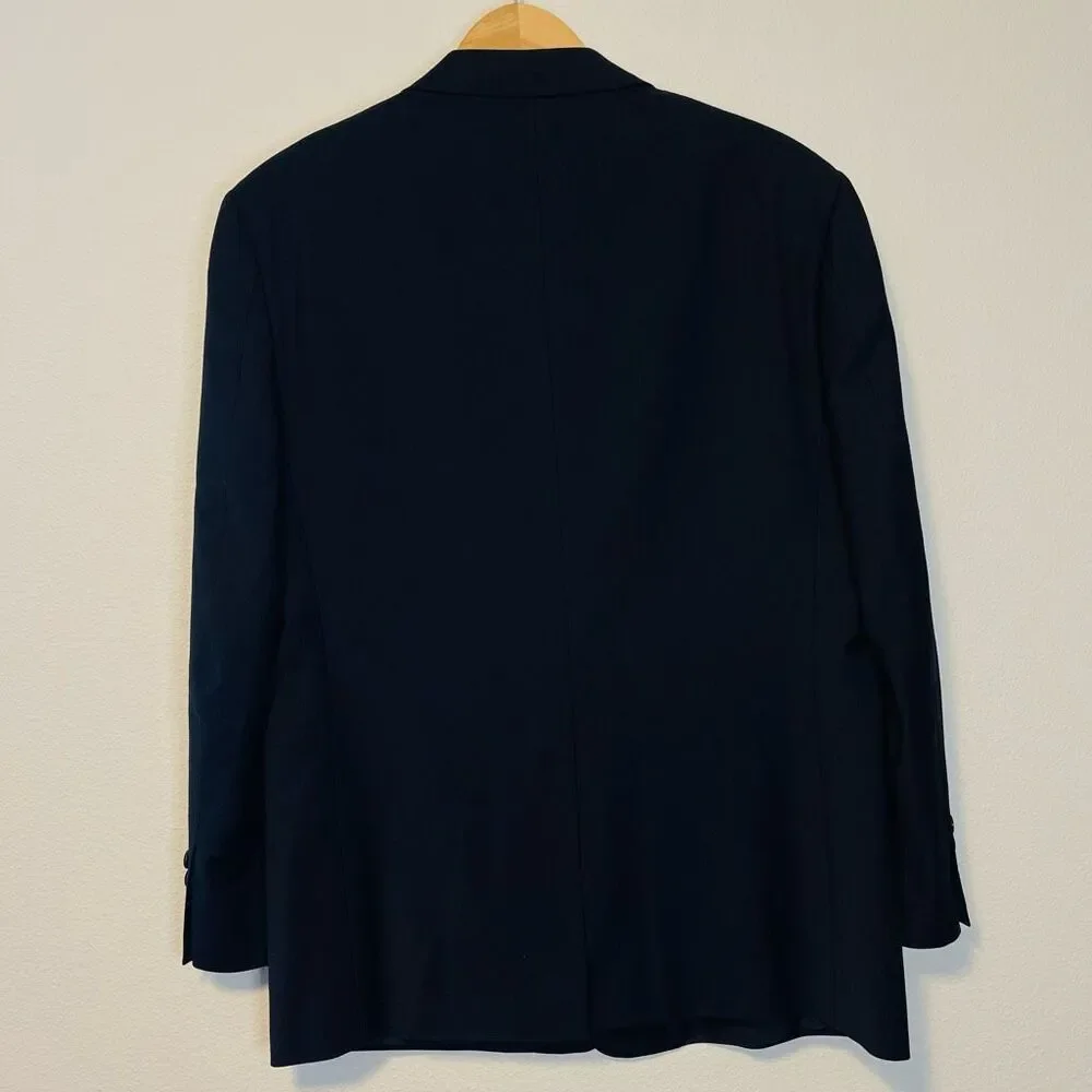 Brooks Brothers Black Wool Sport Coat Size 46R - Picture 11 of 12